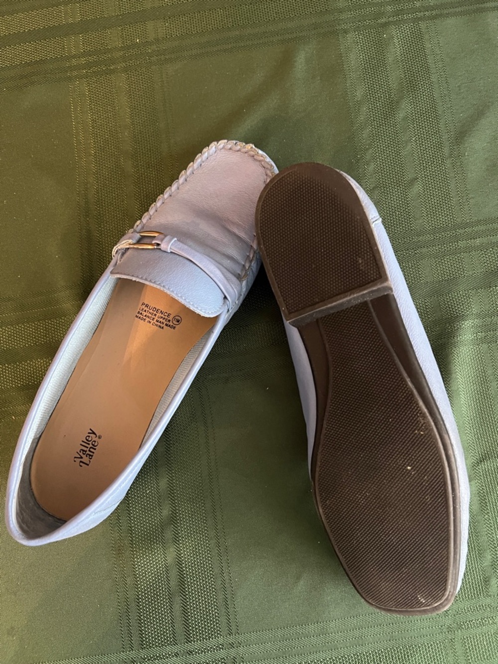 Valley Lane Women's Periwinkle Slip-On Loafer with Subtle Hardware